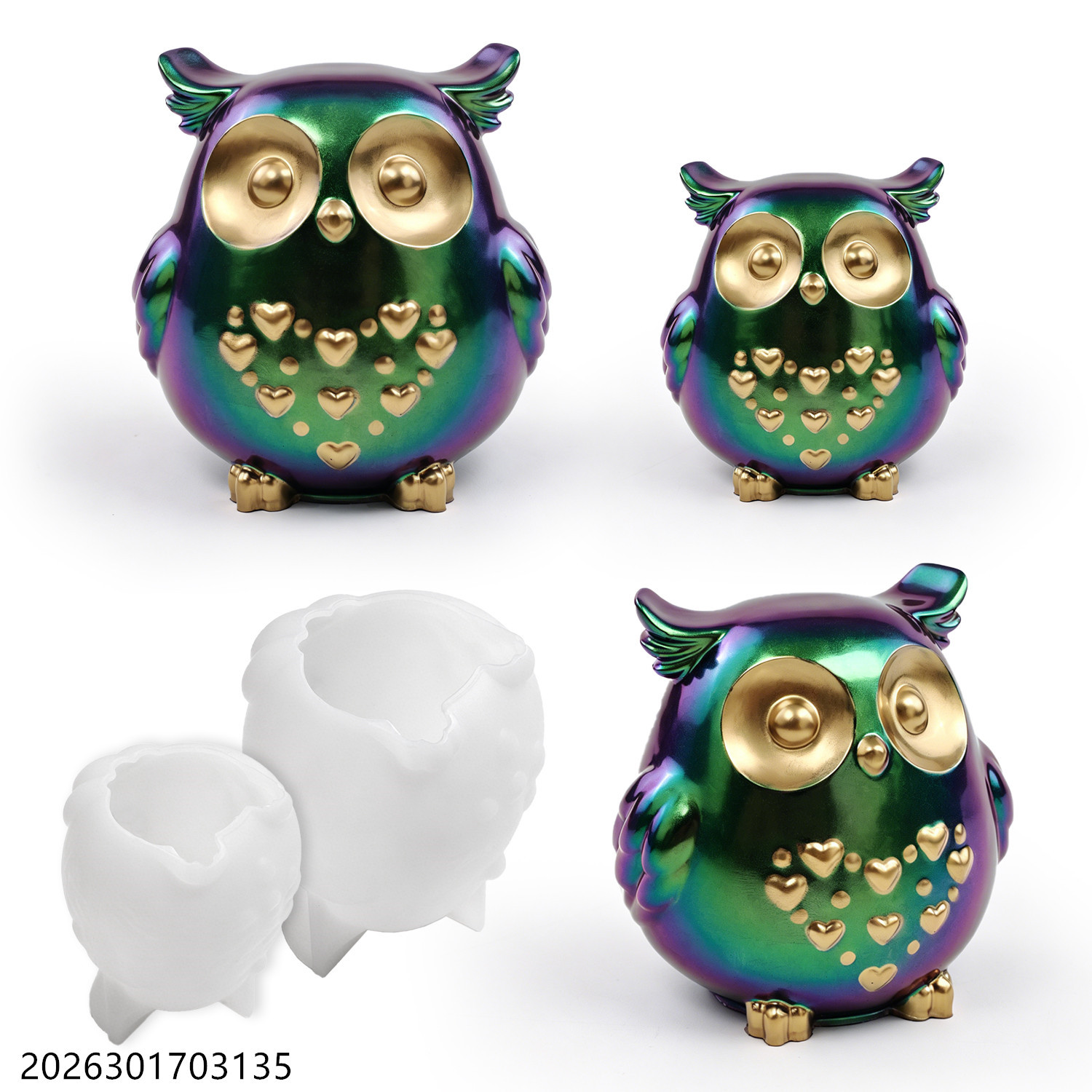 Candle Making Class - Forma Silikonowa Sowa 3D Zestaw do