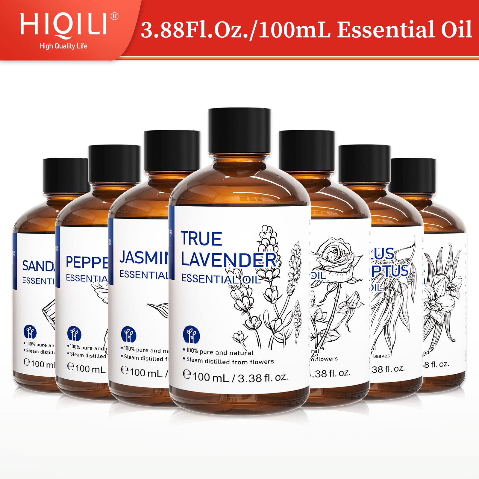 Candle Making Raw Material - HIQILI 100% Naturalny, 100ml Olejek Eteryczny