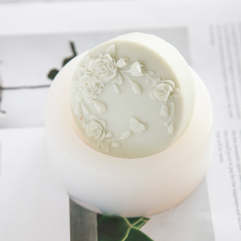 Okrągły kształt Kwiat róży Ręc – Candle Making Class recenzja i cena